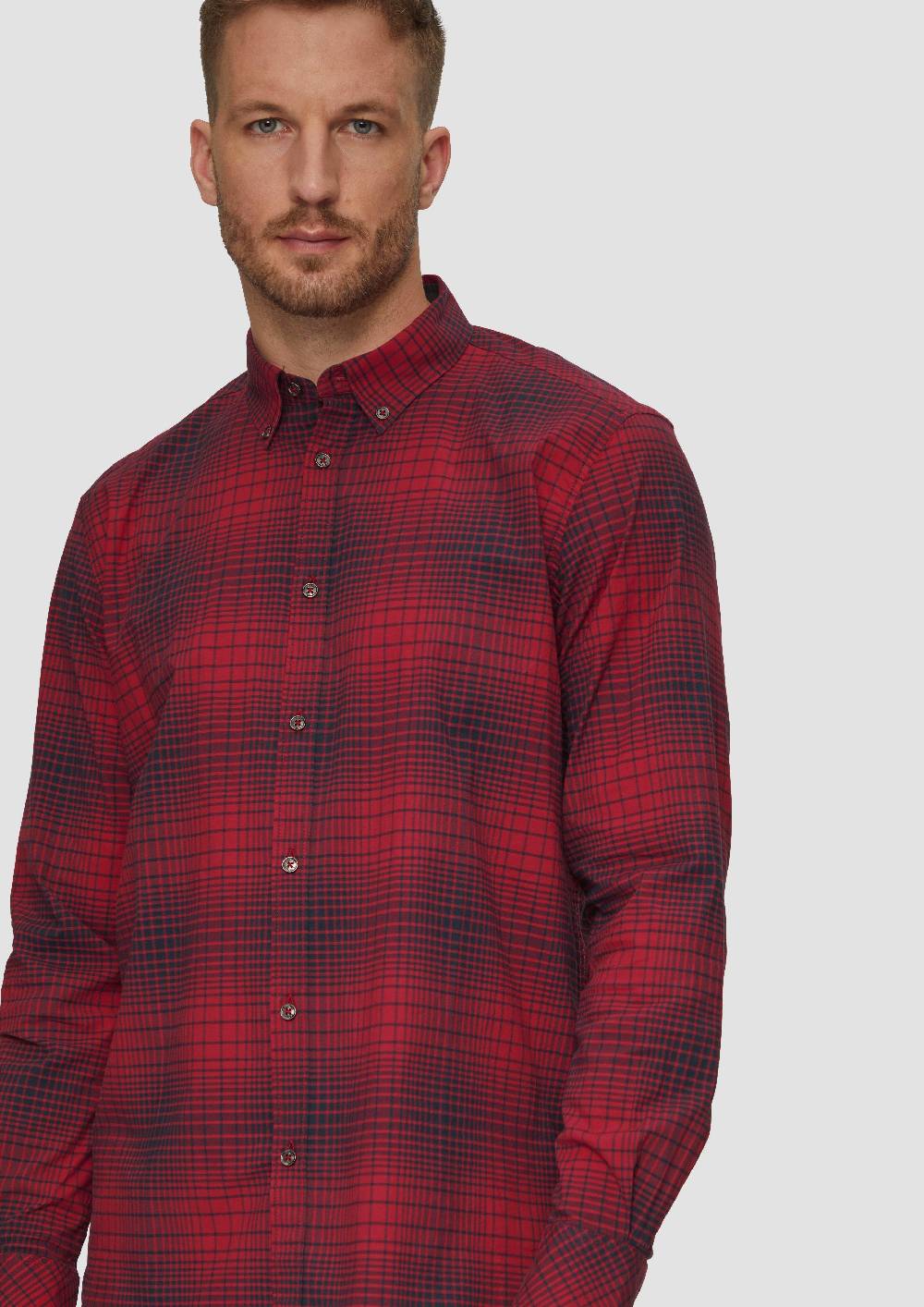 S.Oliver Regular Fit: Hemd mit Button-Down-Kragen aus Baumwollstretch Kauf eins, bekomm eins gratis