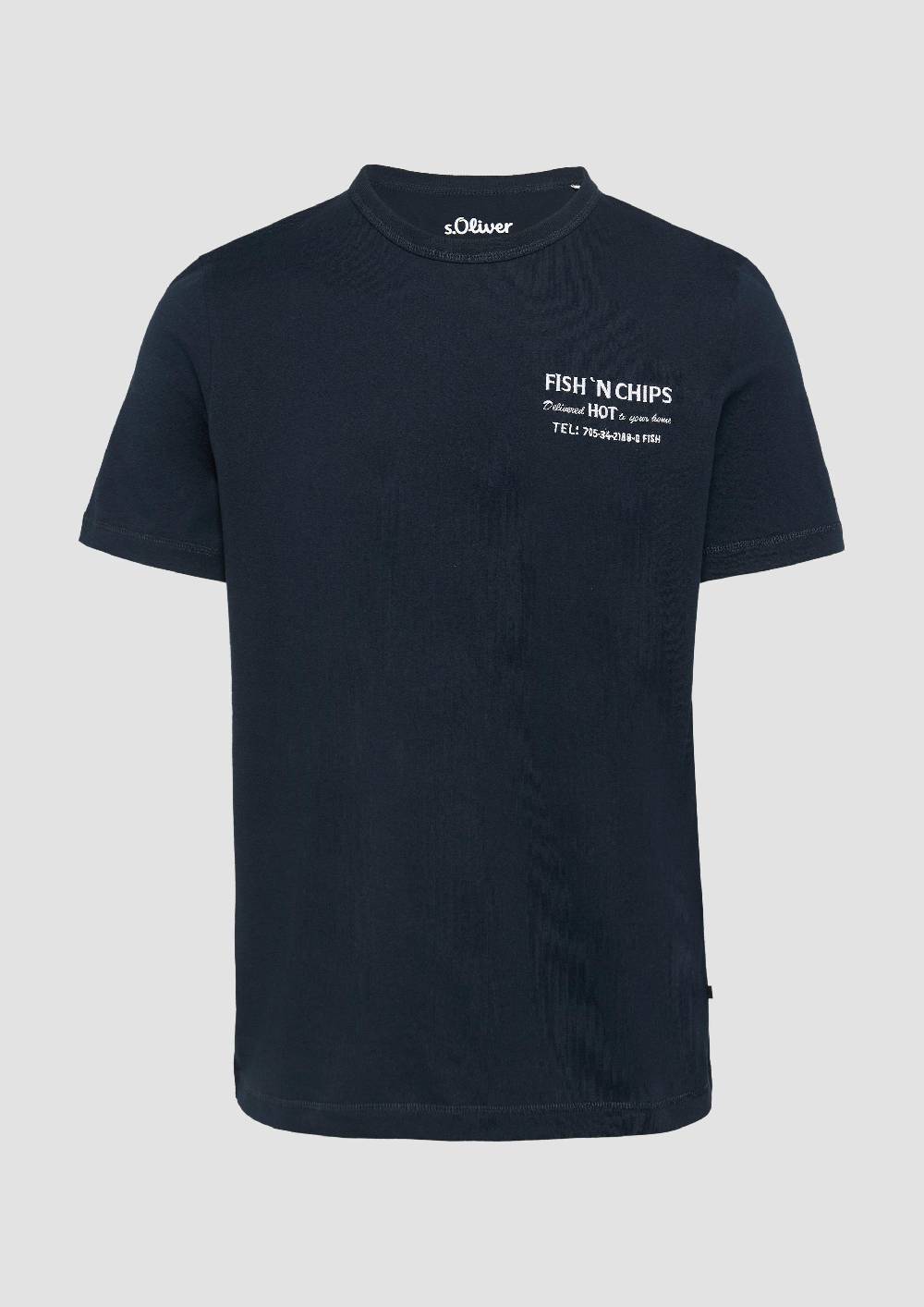 S.Oliver Baumwollshirt mit Frontprint Letzte 3 Tage