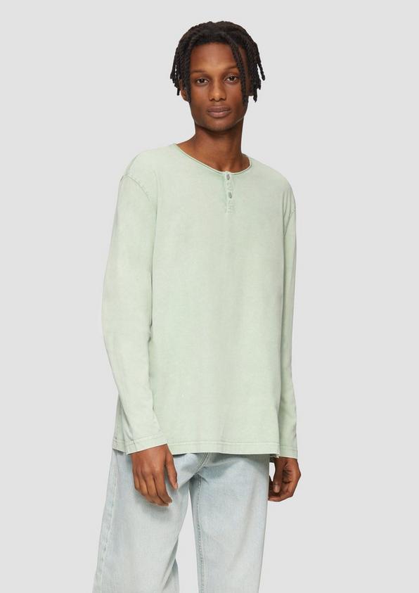 S.Oliver Gewaschenes Longsleeve mit Rollkante Letzter Tag