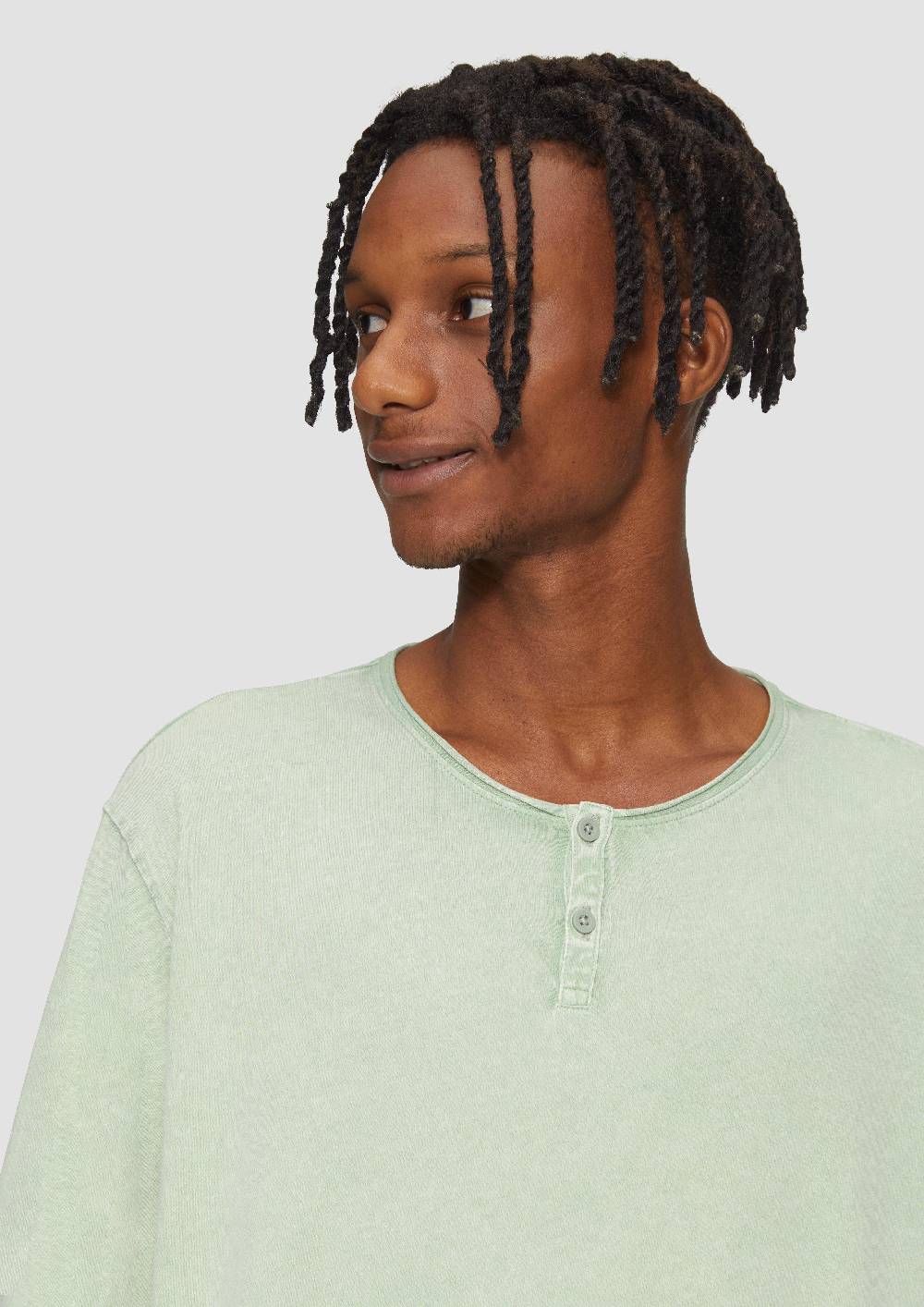 S.Oliver Gewaschenes Longsleeve mit Rollkante Letzter Tag