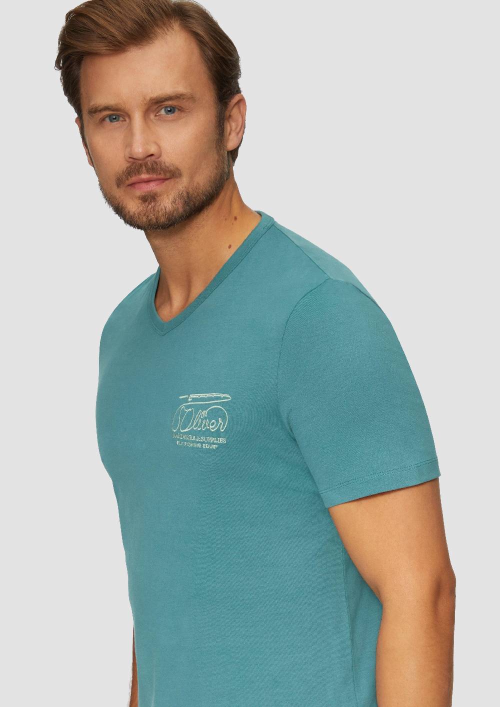 S.Oliver T-Shirt mit Logostickerei Zeitbegrenzte Promotion
