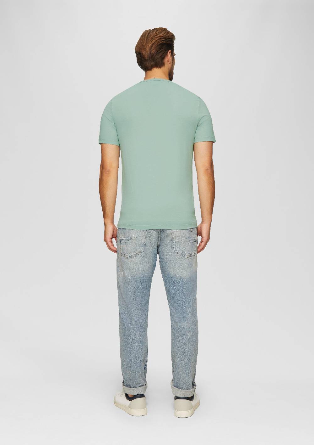 S.Oliver T-Shirt mit Logostickerei Sonderangebot der Fabrik
