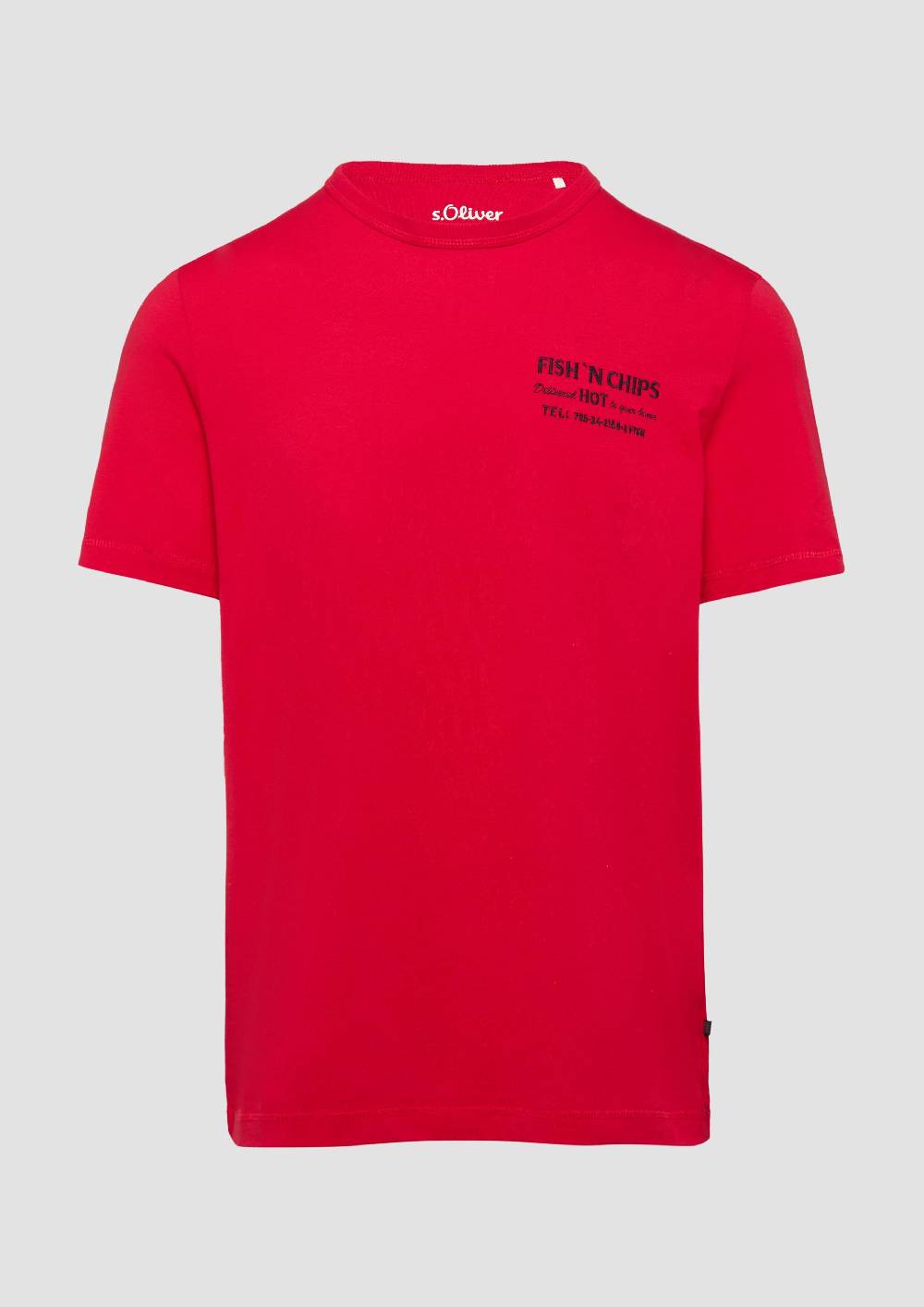 S.Oliver Baumwollshirt mit Frontprint Vierteljährliche Förderung