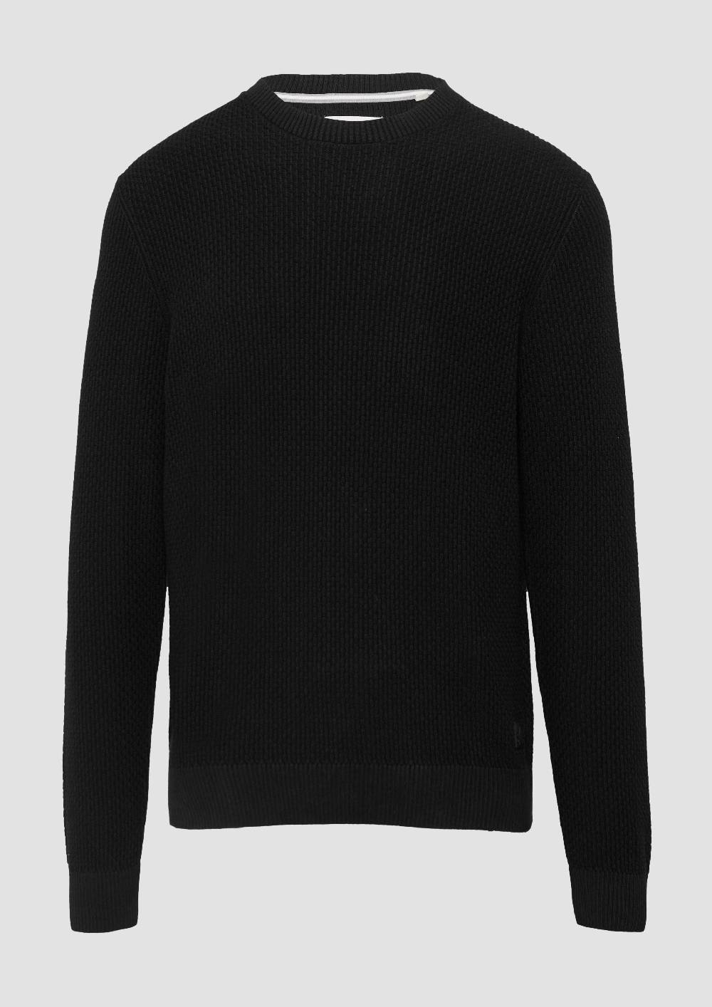 S.Oliver Strickpullover mit Musterstruktur 50% Rabatt mit kostenlosem Versand