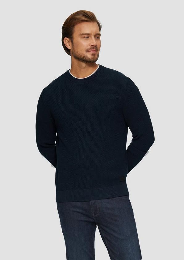 S.Oliver Strickpullover mit Musterstruktur Clearance-Verkauf