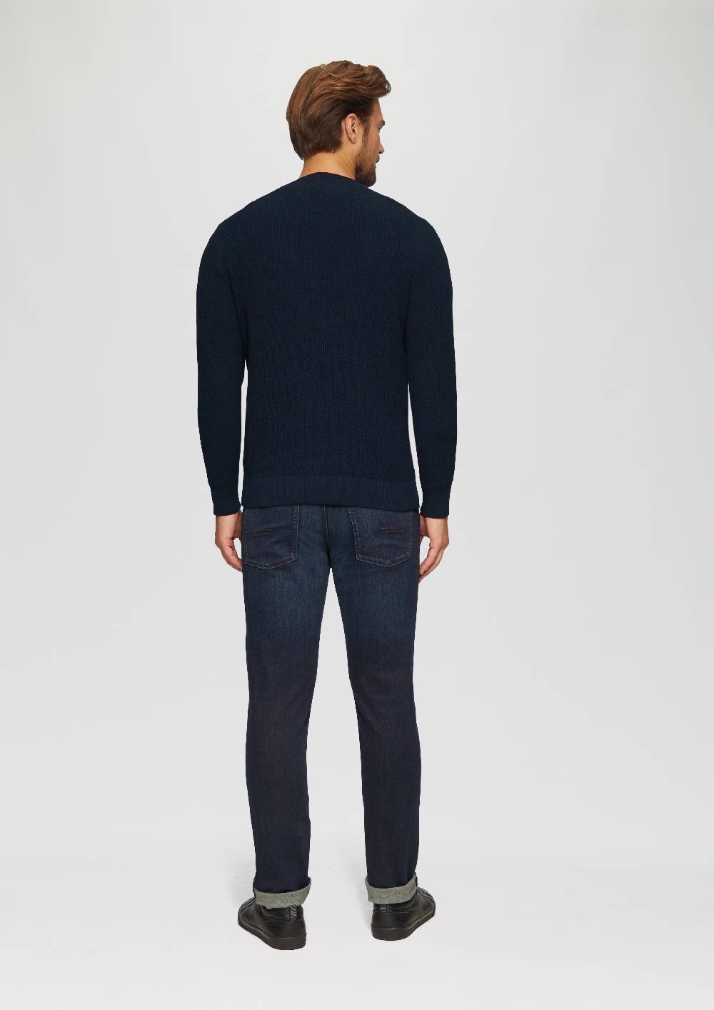 S.Oliver Strickpullover mit Musterstruktur Clearance-Verkauf