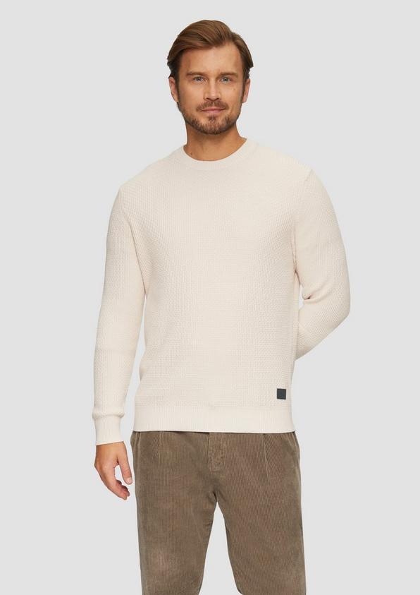 S.Oliver Strickpullover mit Musterstruktur Kostenloser Versand international