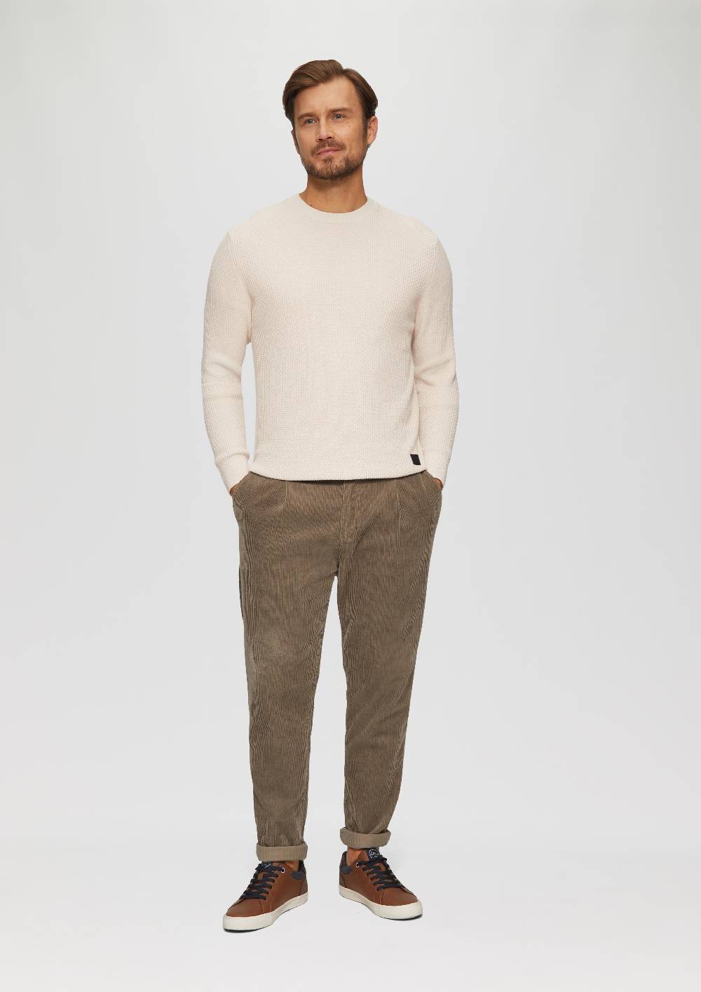S.Oliver Strickpullover mit Musterstruktur Kostenloser Versand international