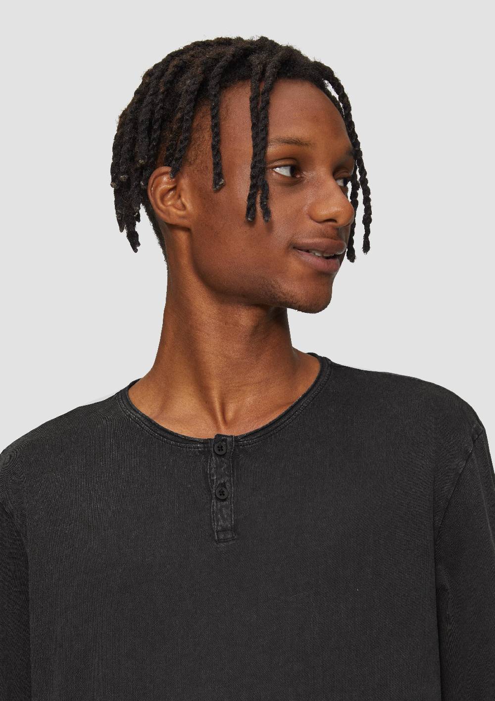 S.Oliver Gewaschenes Longsleeve mit Rollkante 2025