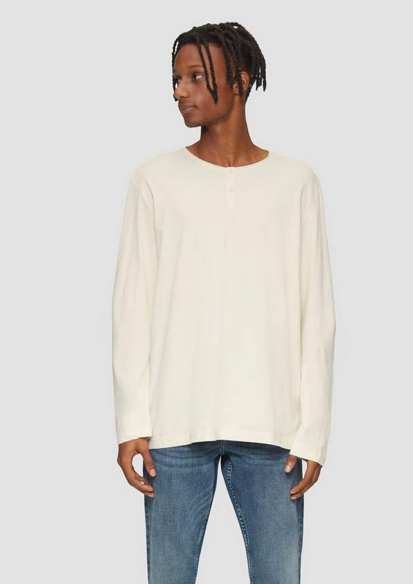 S.Oliver Gewaschenes Longsleeve mit Rollkante Online