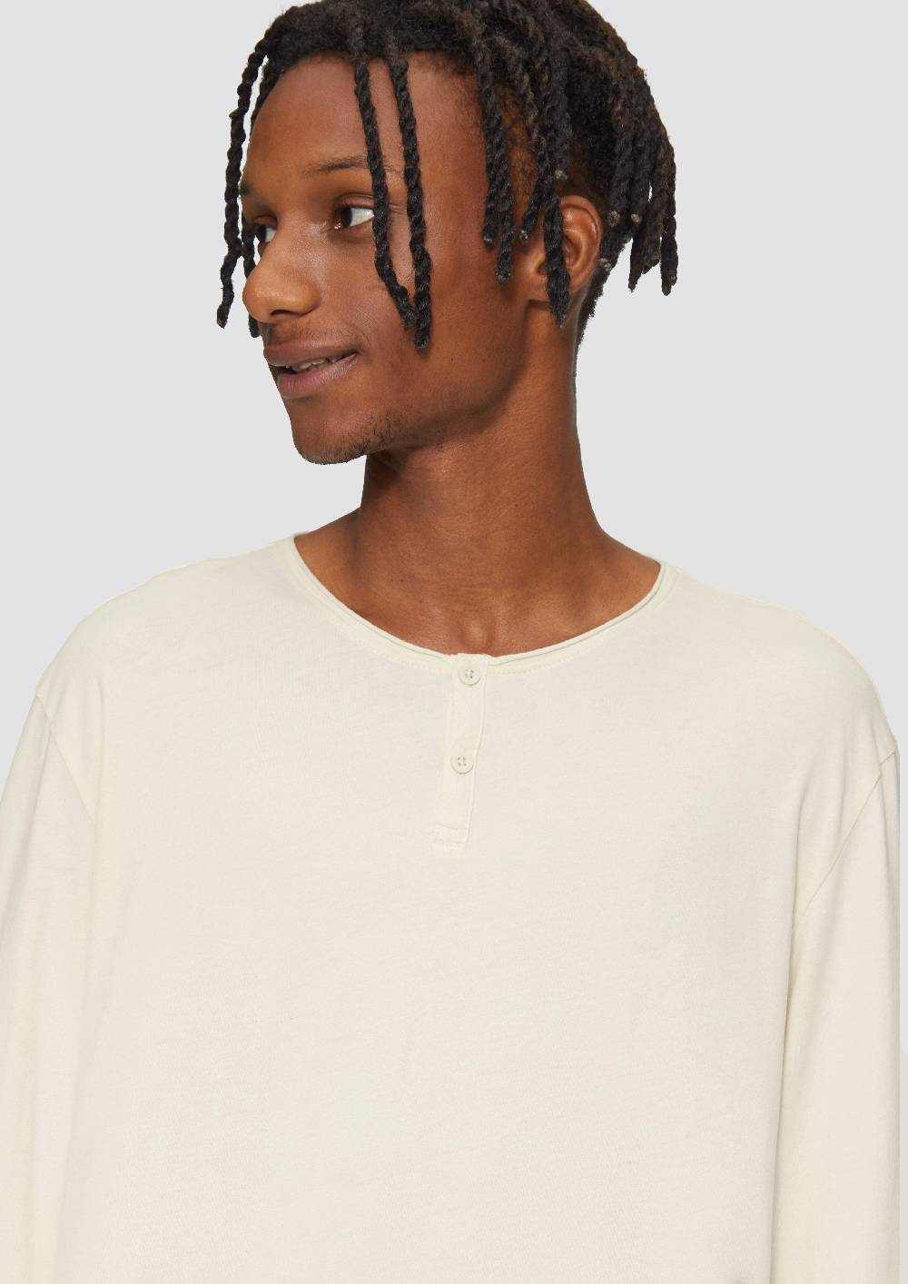 S.Oliver Gewaschenes Longsleeve mit Rollkante Online
