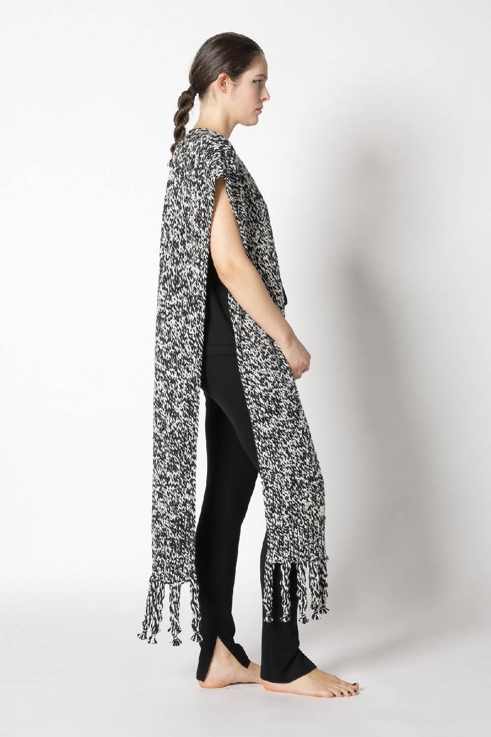 Sminfinity stretchy shell top + milano slim cut pants + contrast mouliné scarf Räumungsverkauf