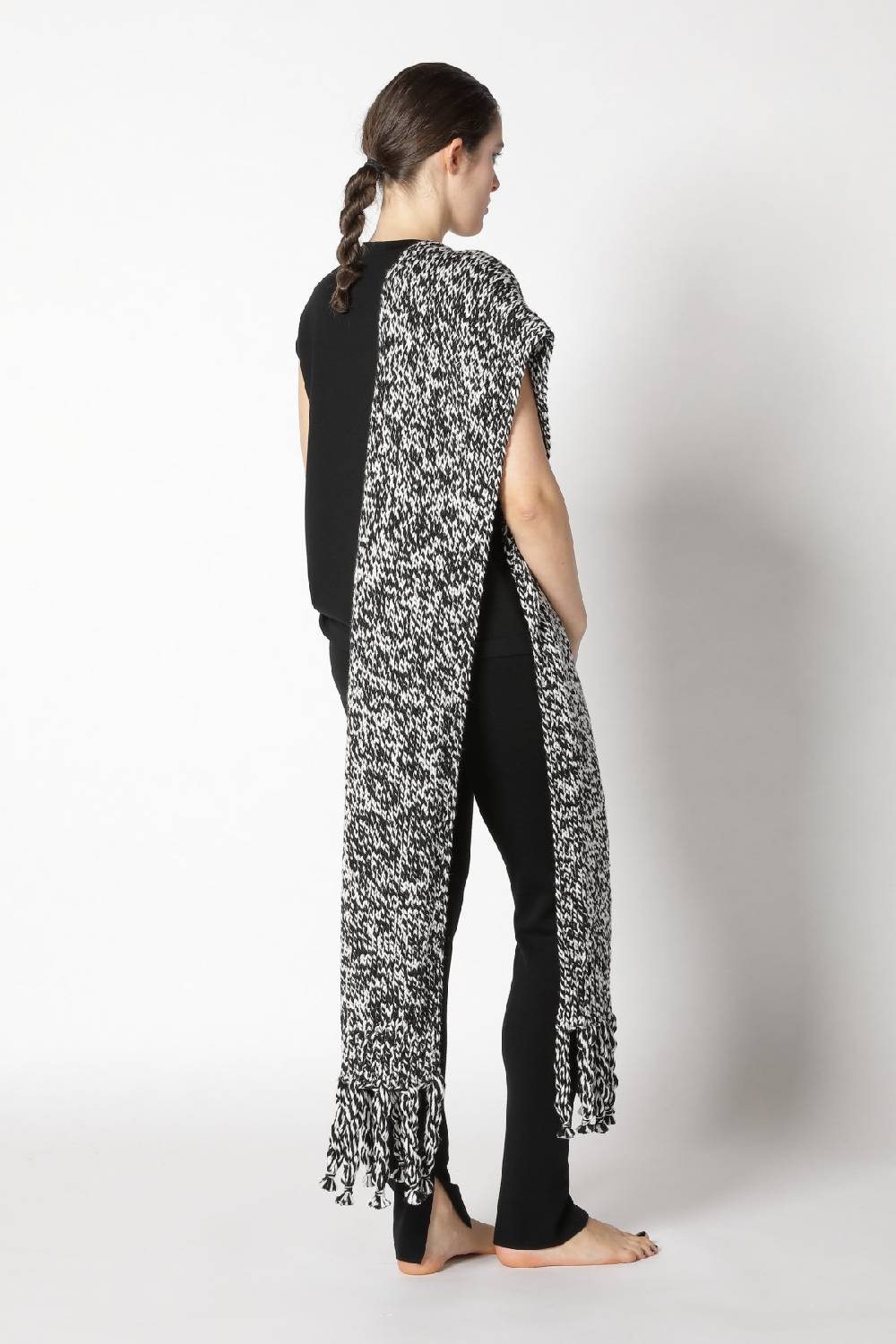 Sminfinity stretchy shell top + milano slim cut pants + contrast mouliné scarf Räumungsverkauf