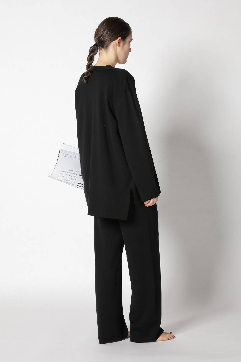 Sminfinity milano one button jacket + flowing cape jumper + milano palazzo pants Tiefpreis