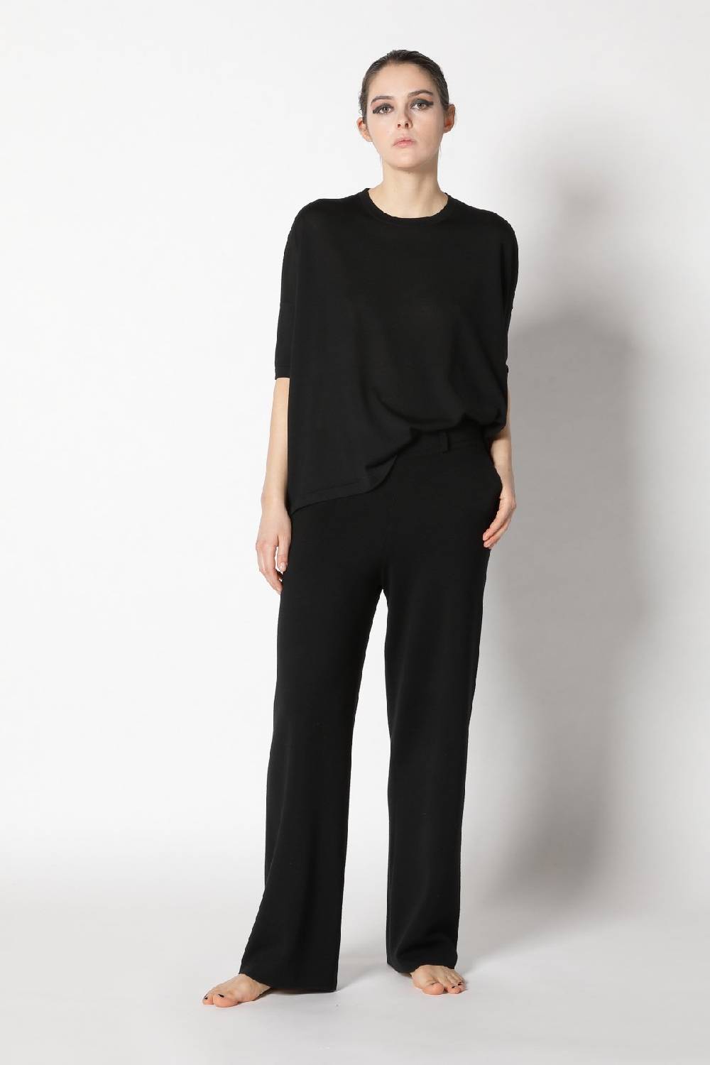 Sminfinity flowing cape jumper + milano palazzo pants Neueste Stile
