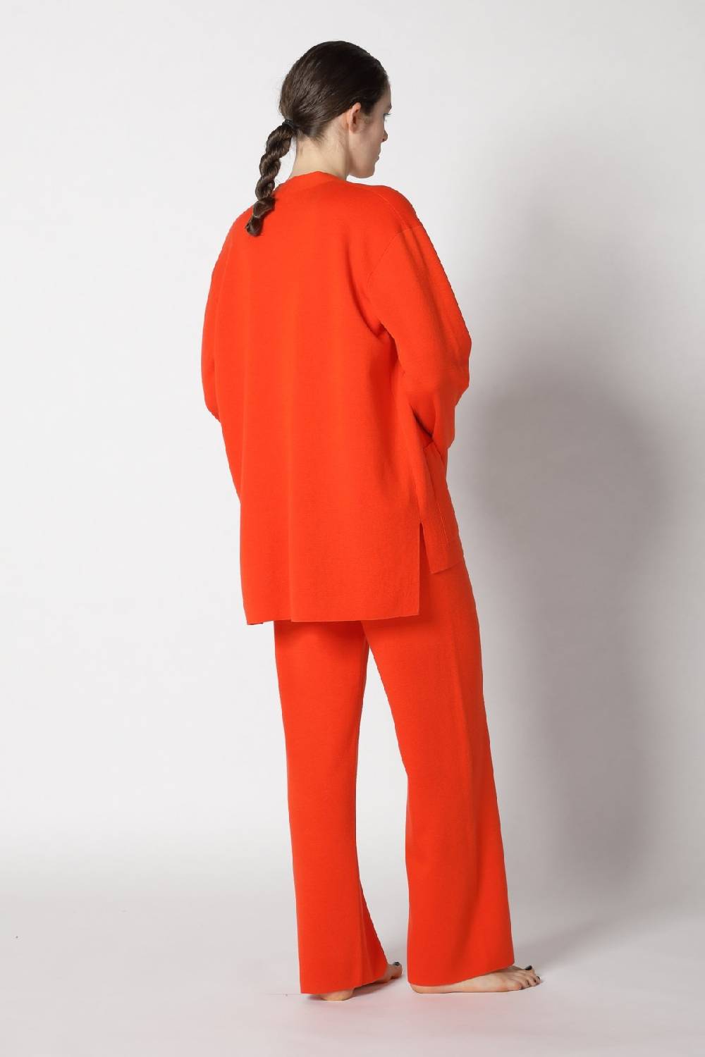 Sminfinity milano one button jacket + flowing cape jumper+ milano palazzo pants Sonderangebot der Fabrik