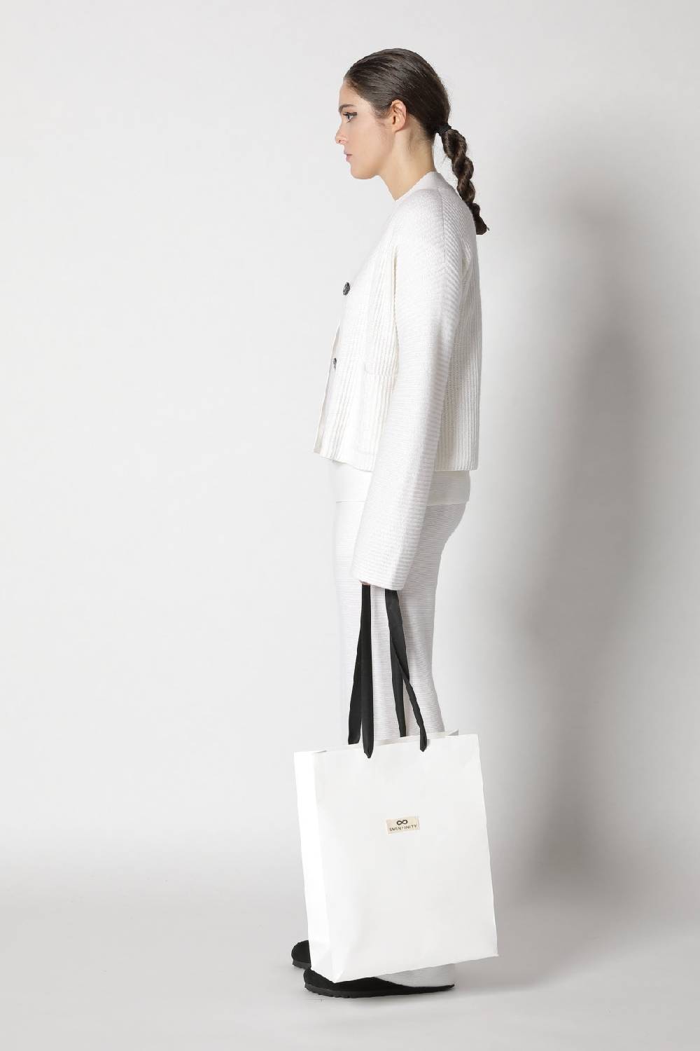 Sminfinity slouchy rib cardigan + garter T jumper + garter palazzo pants Speichern exportieren