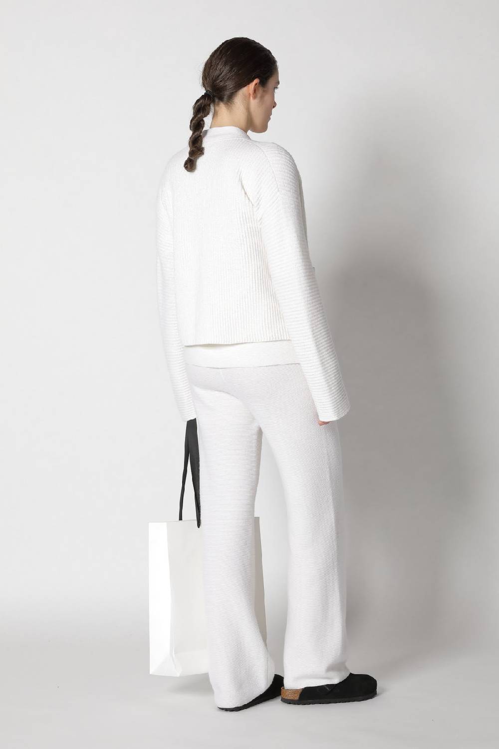 Sminfinity slouchy rib cardigan + garter T jumper + garter palazzo pants Speichern exportieren