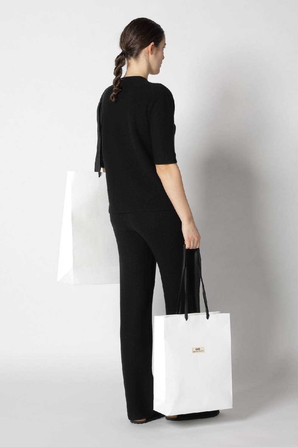 Sminfinity garter T jumper+ garter palazzo pants 2025