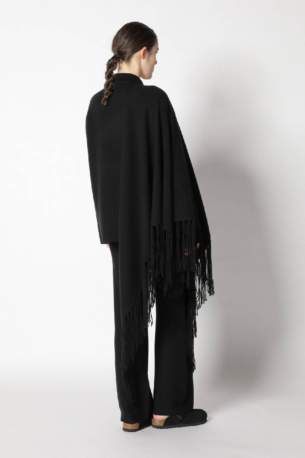 Sminfinity doubleface shirtjacket + garter palazzo pants + garter triangle Outlet