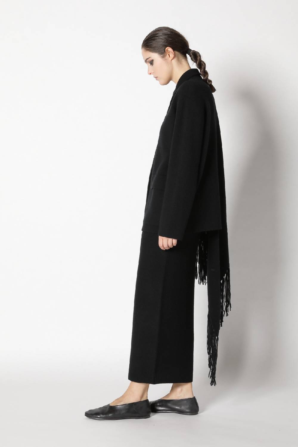Sminfinity doubleface shirtjacket + garter triangle + garter maxi skirt im Angebot