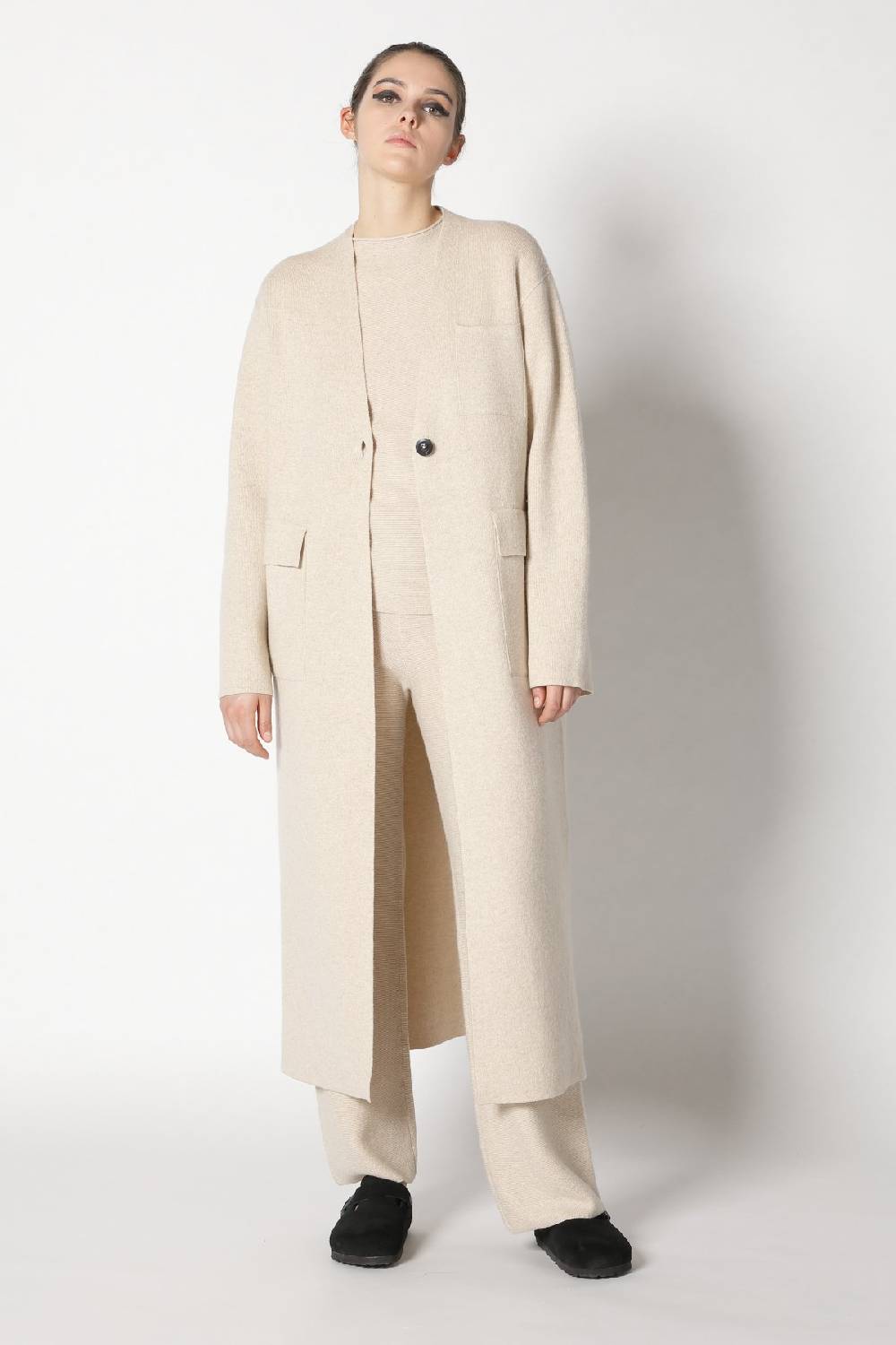 Sminfinity doubleface maxi coat + garter T jumper + garter palazzo pants Günstiger Verkauf