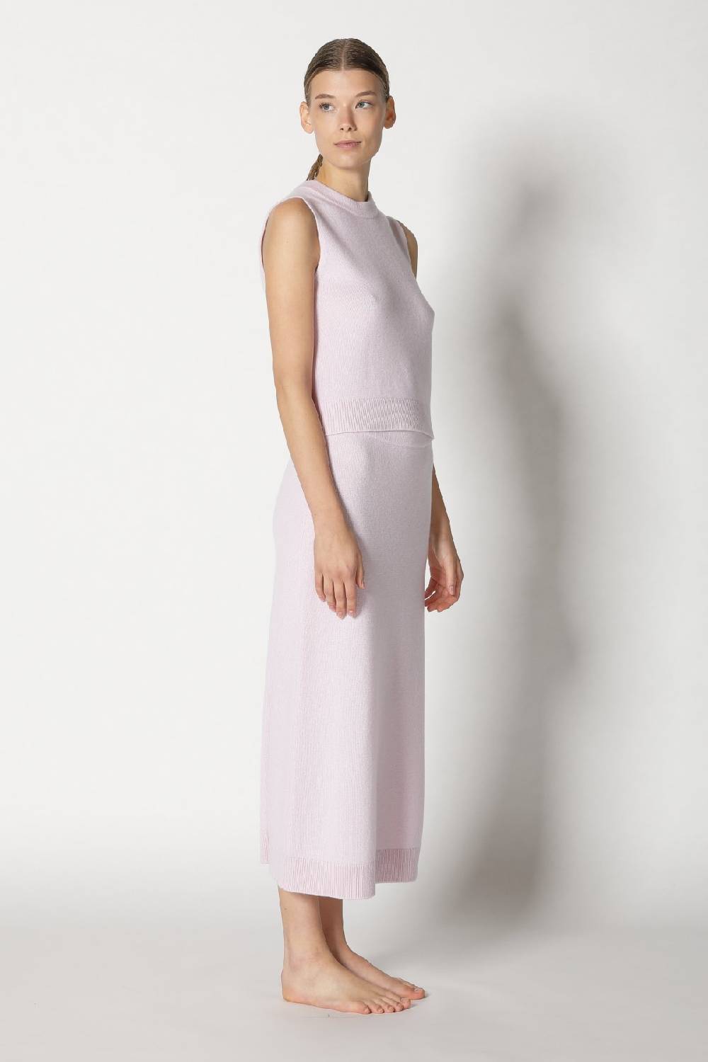 Sminfinity pure 2 ply crew top + pure 2 ply A skirt Online Shopping