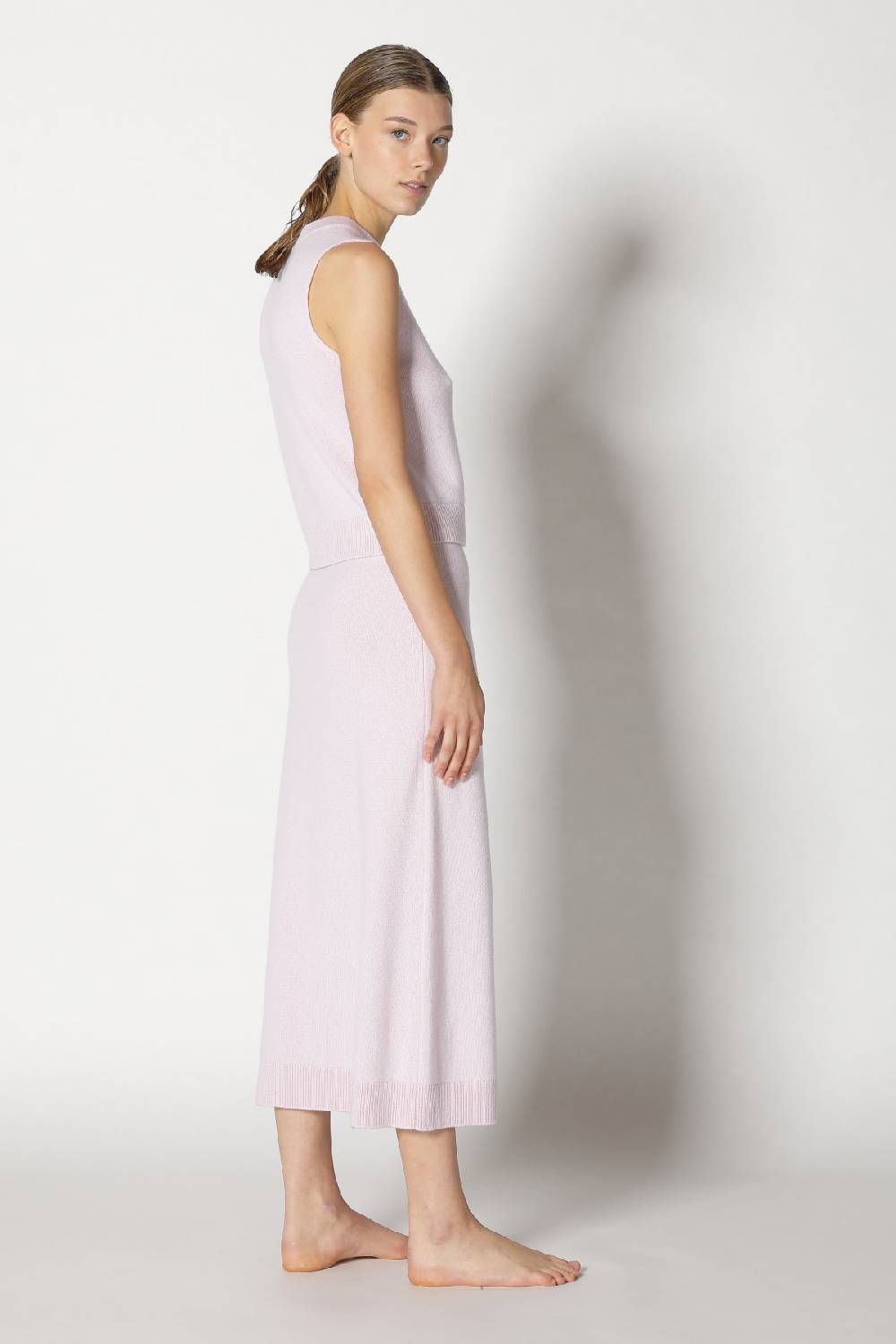 Sminfinity pure 2 ply crew top + pure 2 ply A skirt Online Shopping