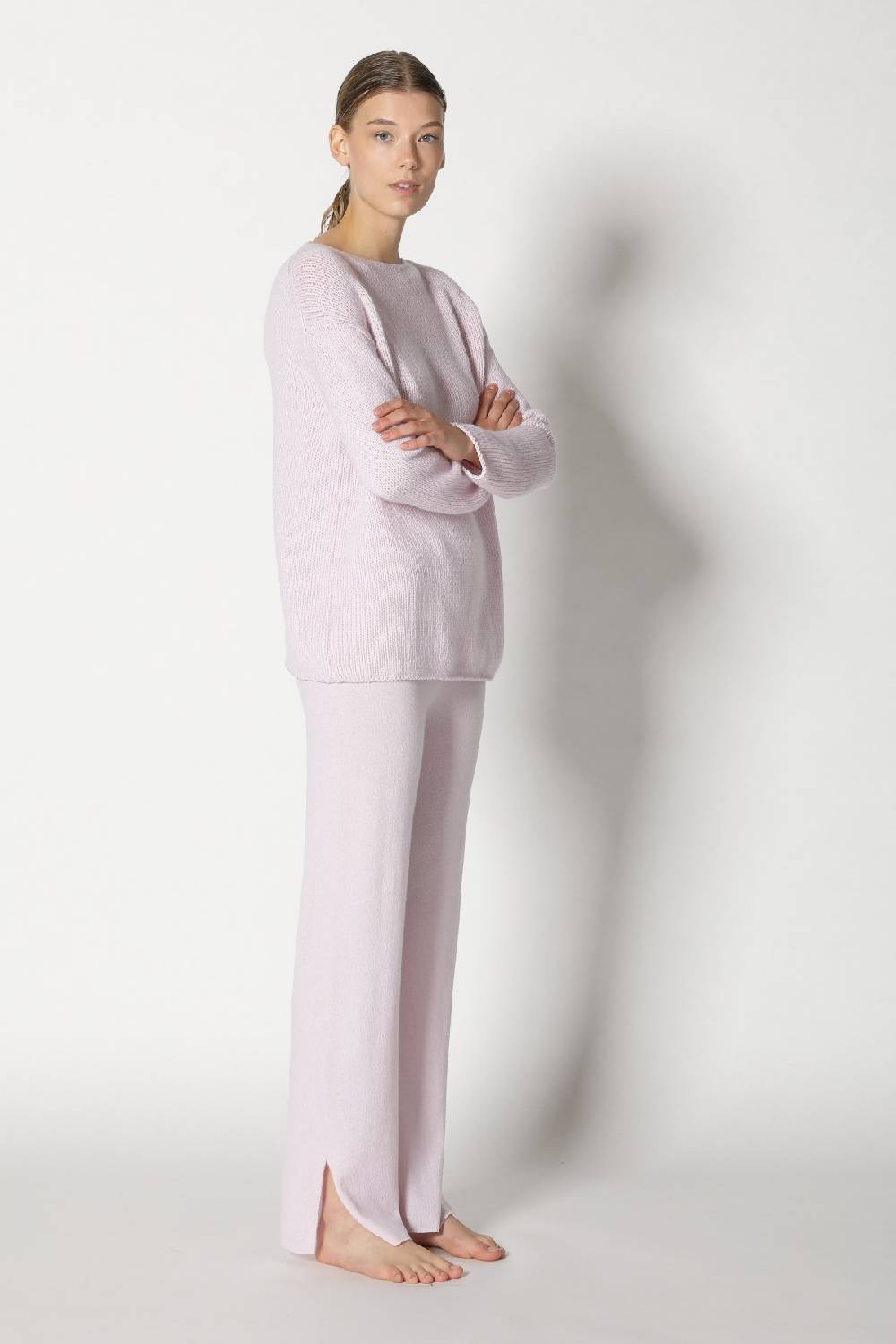Sminfinity pure multi-ply jumper + pure slitted pants Exklusivangebot