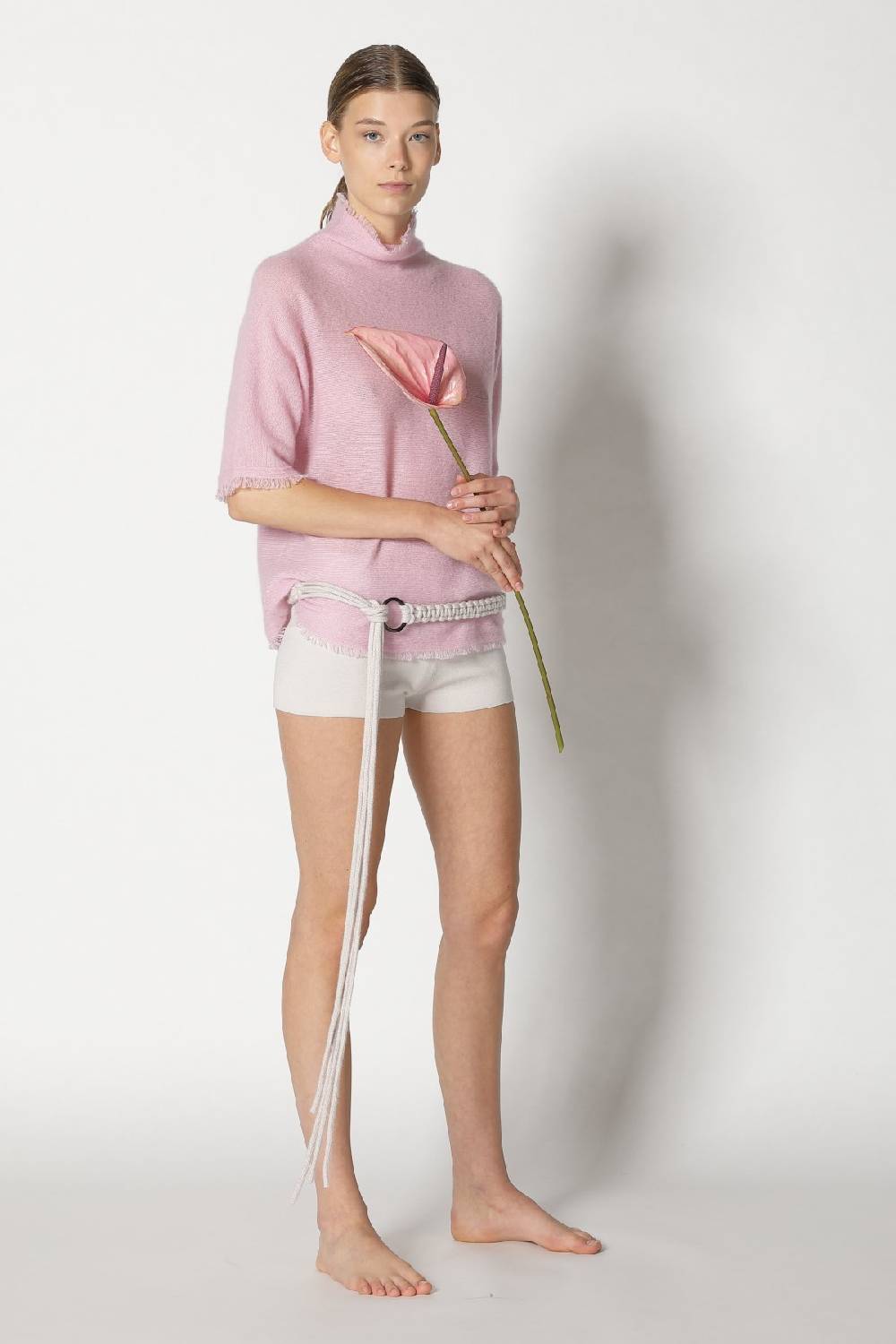 Sminfinity fluffy fringe turtle top + hang loose ring belt Weihnachtsangebot