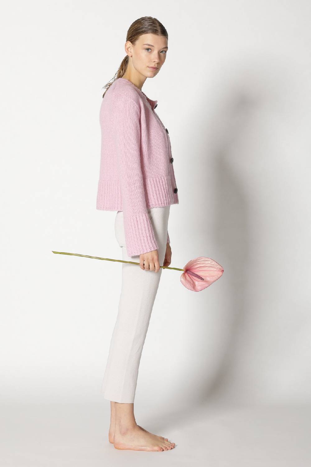 Sminfinity fluffy cropped jacket + silky rib tank top + silky cropped pants Vatertagsangebot