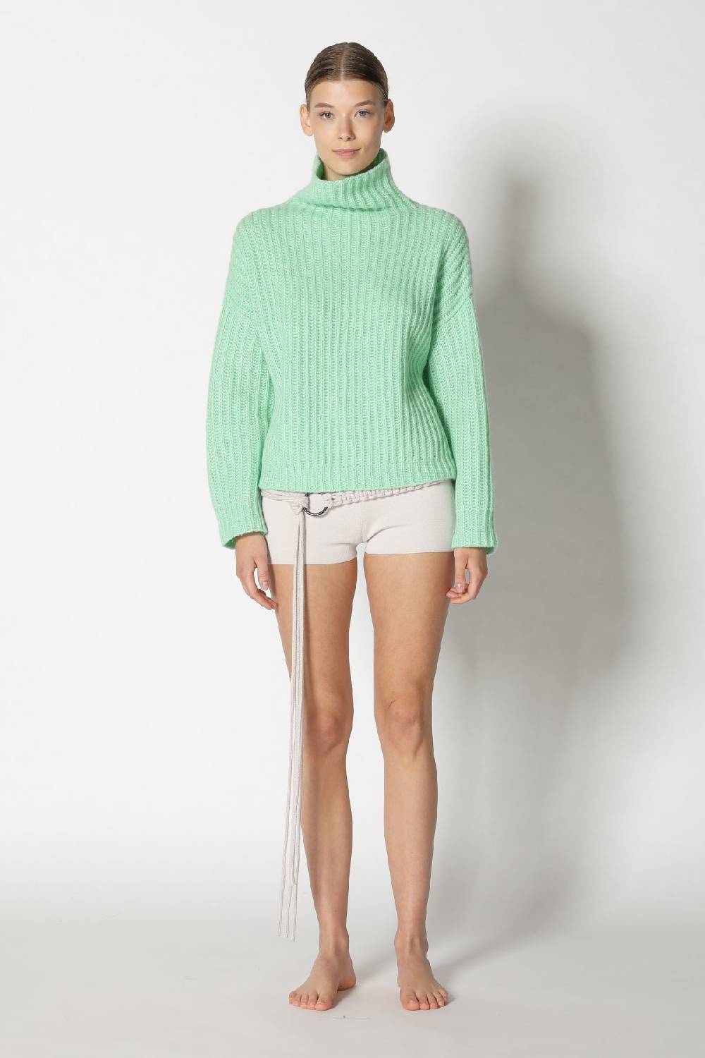 Sminfinity fluffy rib turtle + hang loose ring belt Top Angebot