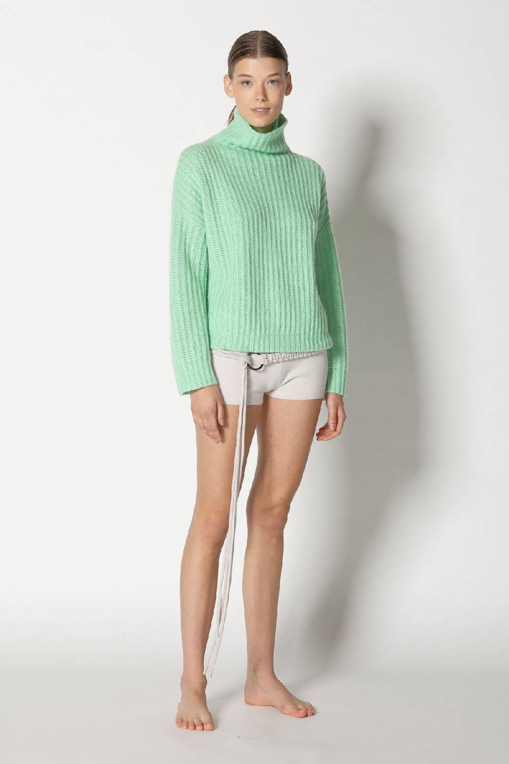 Sminfinity fluffy rib turtle + hang loose ring belt Top Angebot