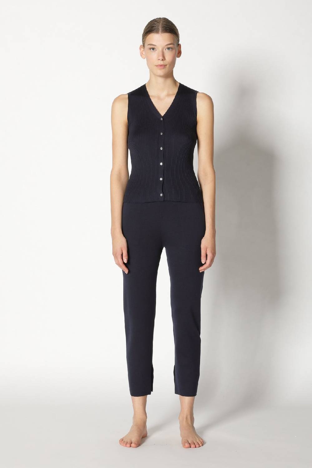 Sminfinity silky rib vest + silky cropped pants Räumungsverkauf