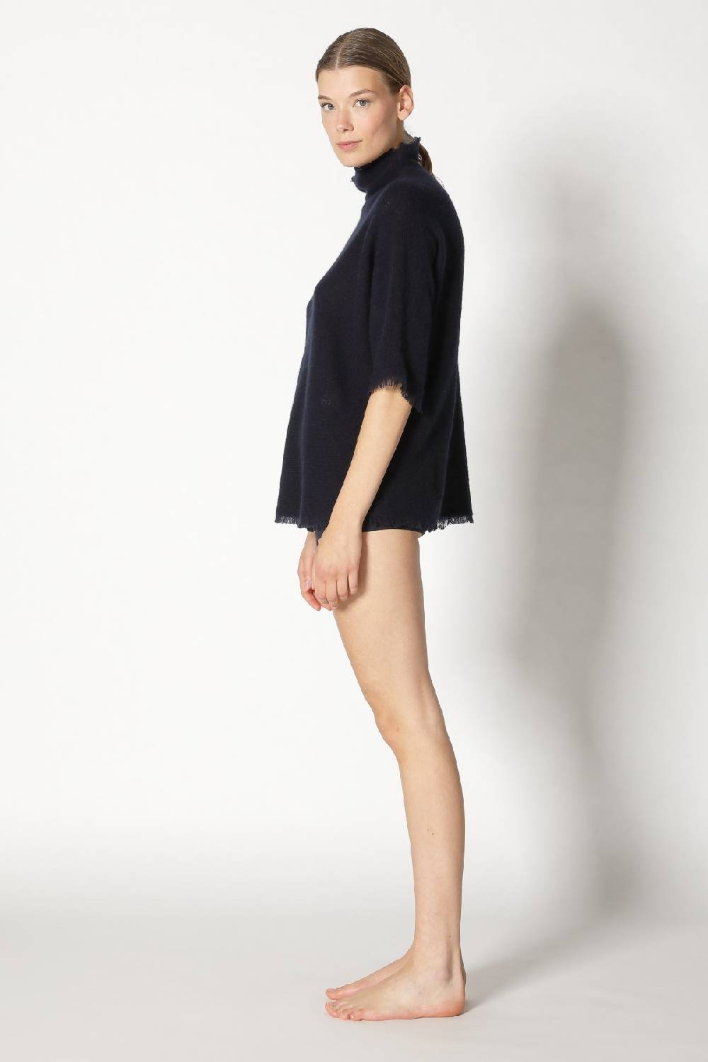 Sminfinity fluffy fringe turtle top Sonderangebote