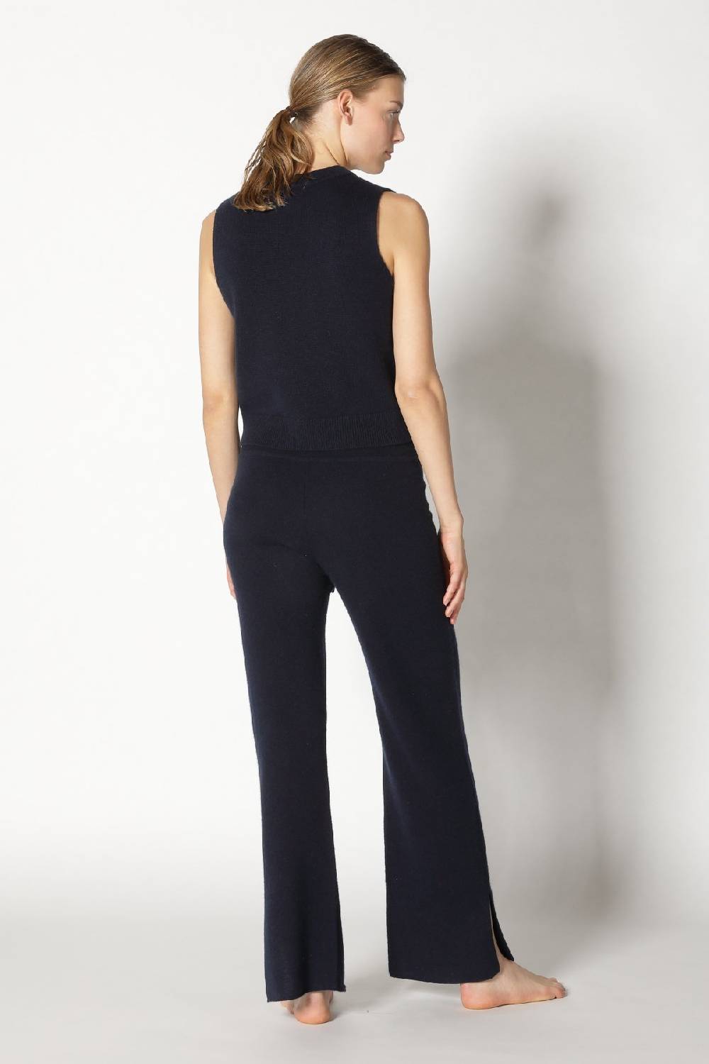 Sminfinity pure 2 ply crew top + pure slitted pants Super Sparpreis
