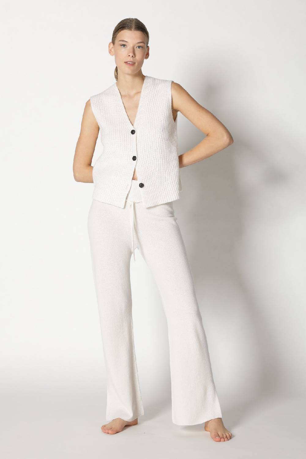 Sminfinity pure icon rib vest + pure slitted pants Begrenzte Freigabe
