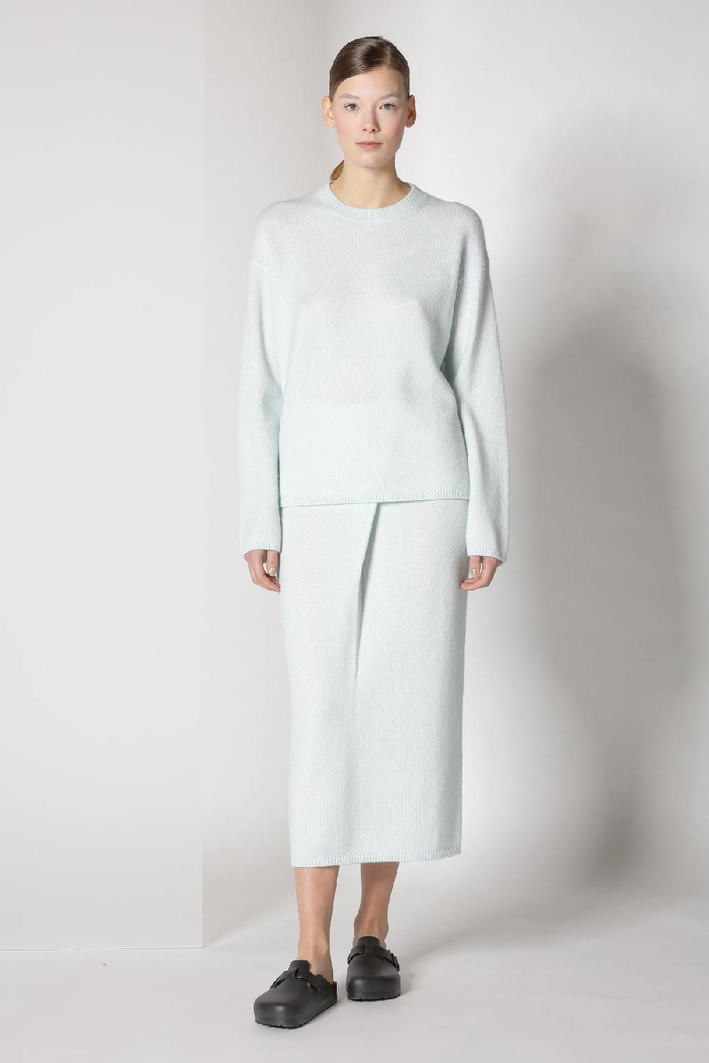 Sminfinity blurry ribbed scarf + blurry crew jumper + blurry tulip skirt JETZT KAUFEN