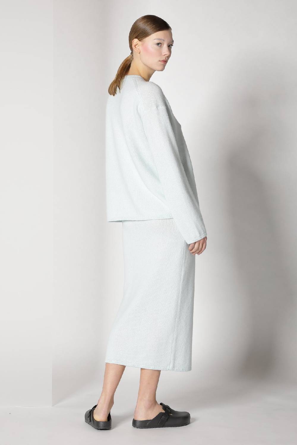 Sminfinity blurry ribbed scarf + blurry crew jumper + blurry tulip skirt JETZT KAUFEN