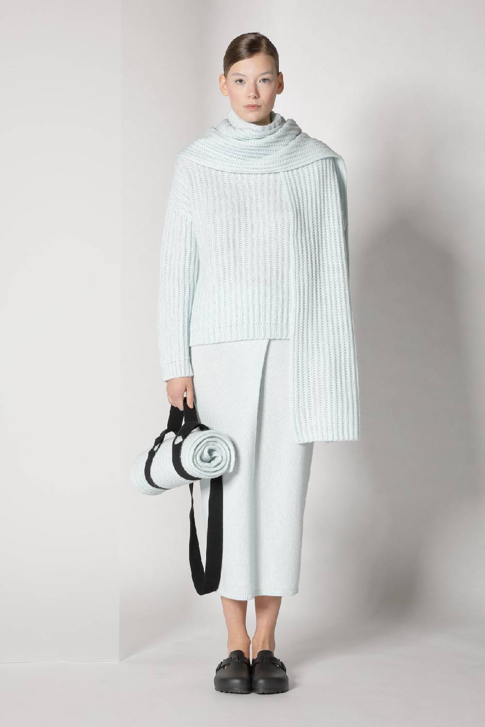 Sminfinity blurry ribbed scarf + blurry ribbed turtleneck + blurry tulip skirt Letzte 2 Tage