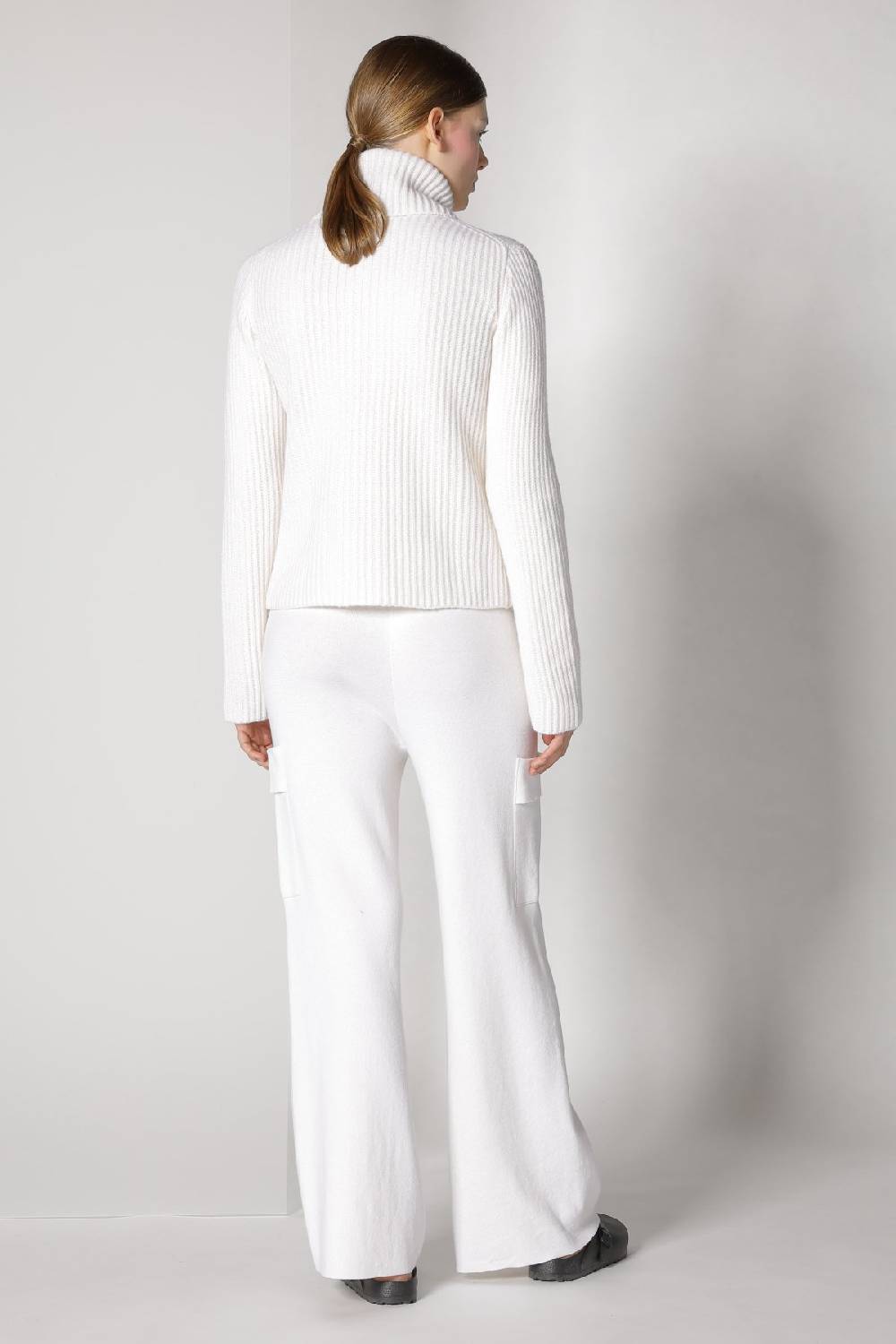 Sminfinity blurry ribbed zip-jacket + cargo bellbottom pants Bis zu 60% Rabatt