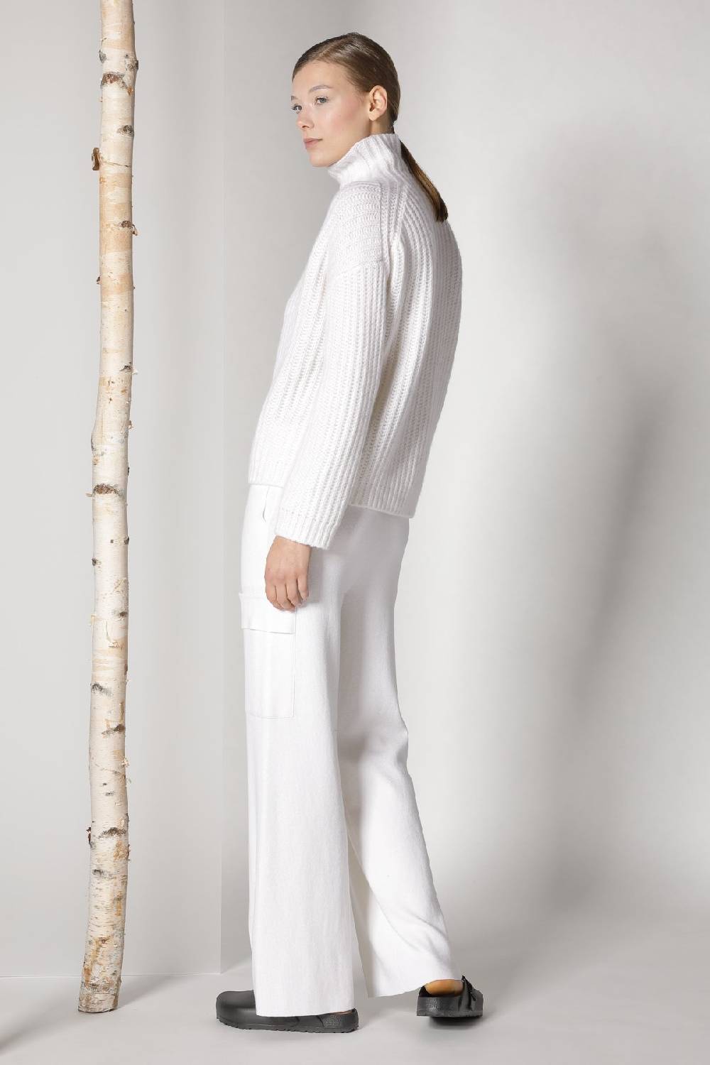 Sminfinity blurry ribbed turtleneck + cargo bellbottom pants Bis zu 65% Rabatt