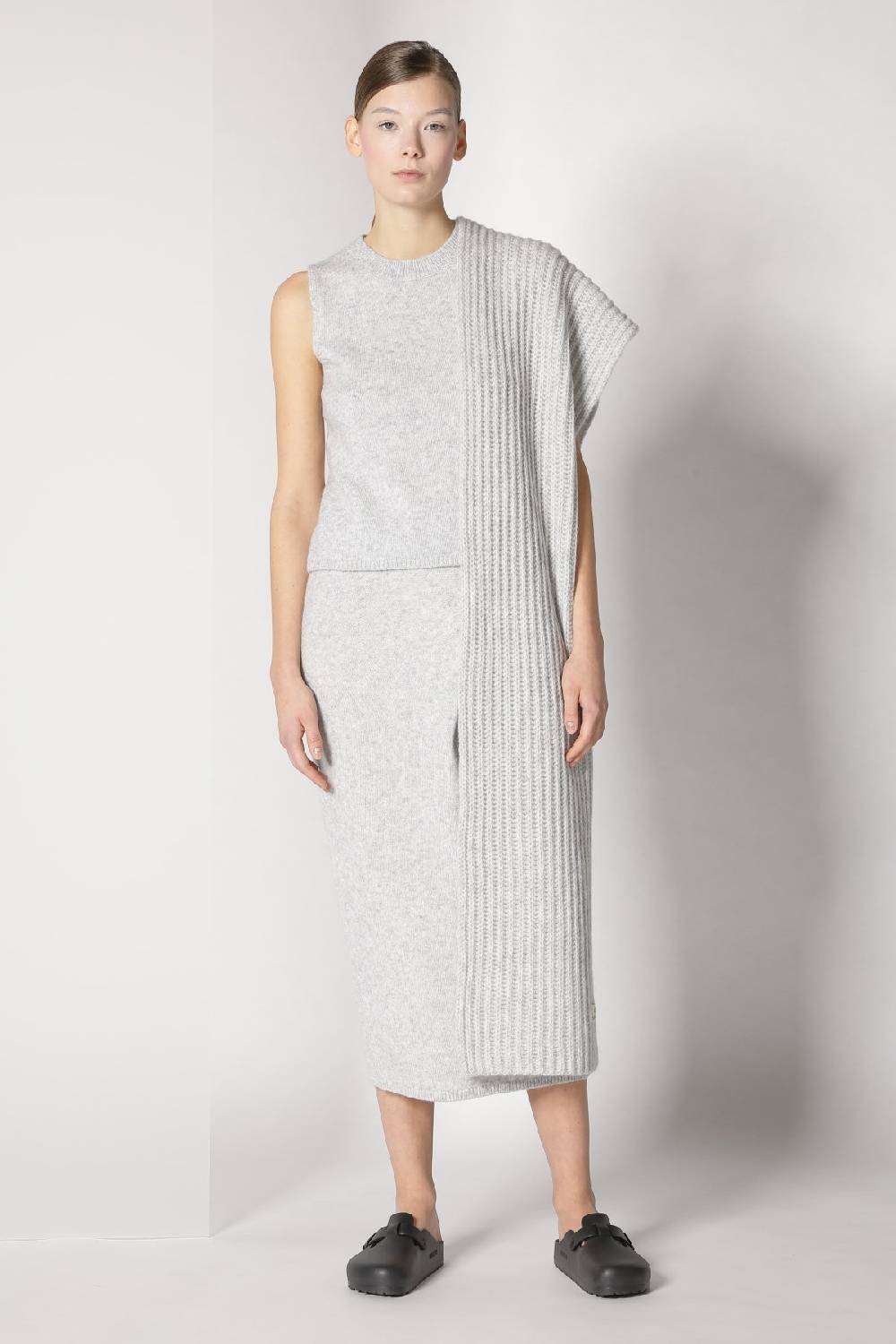 Sminfinity blurry ribbed scarf + blurry crew top + blurry tulip skirt Bis zu 55% Rabatt
