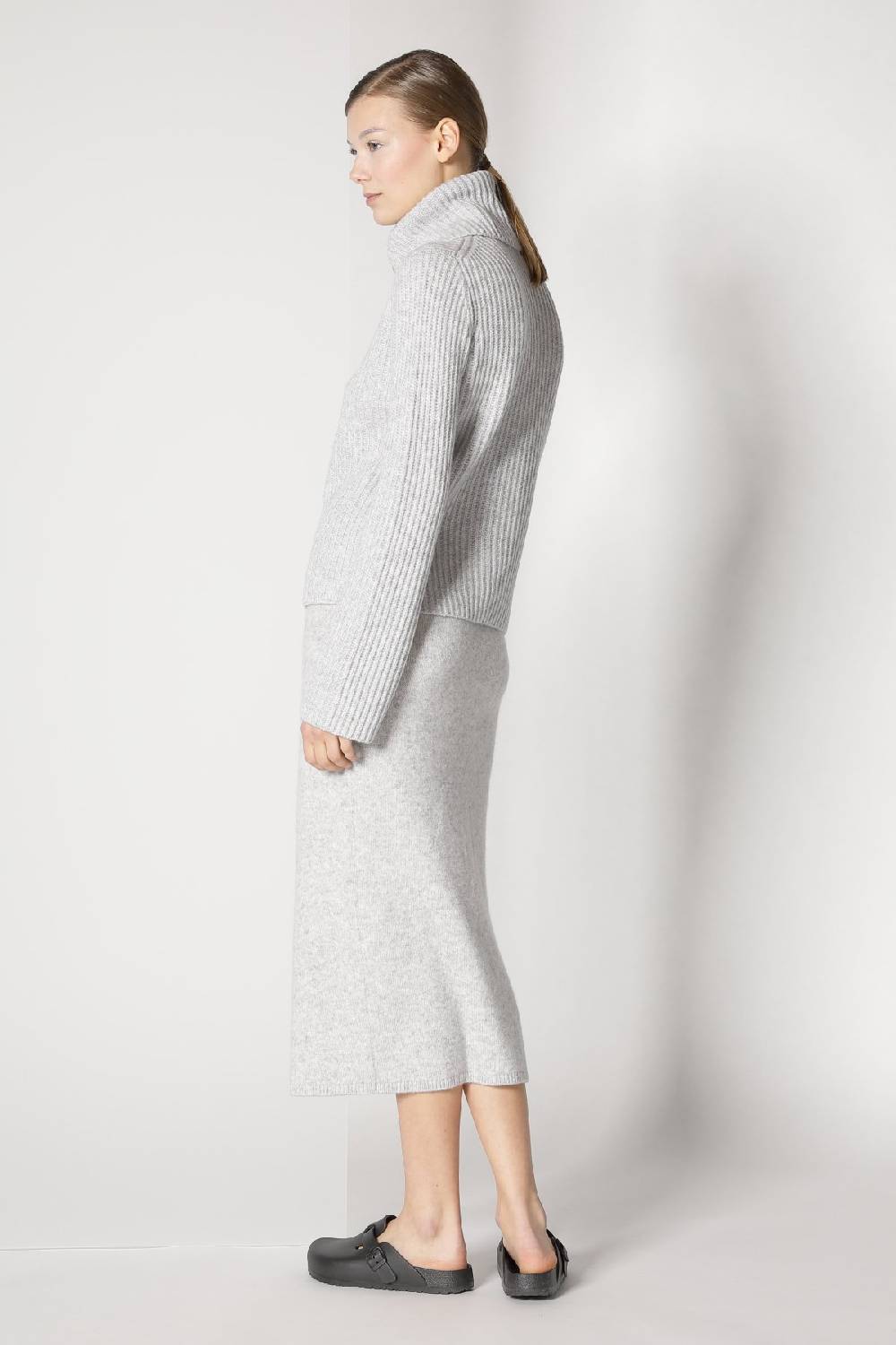 Sminfinity blurry ribbed zip-jacket + blurry crew top + blurry tulip skirt Nur noch ein Tag übrig