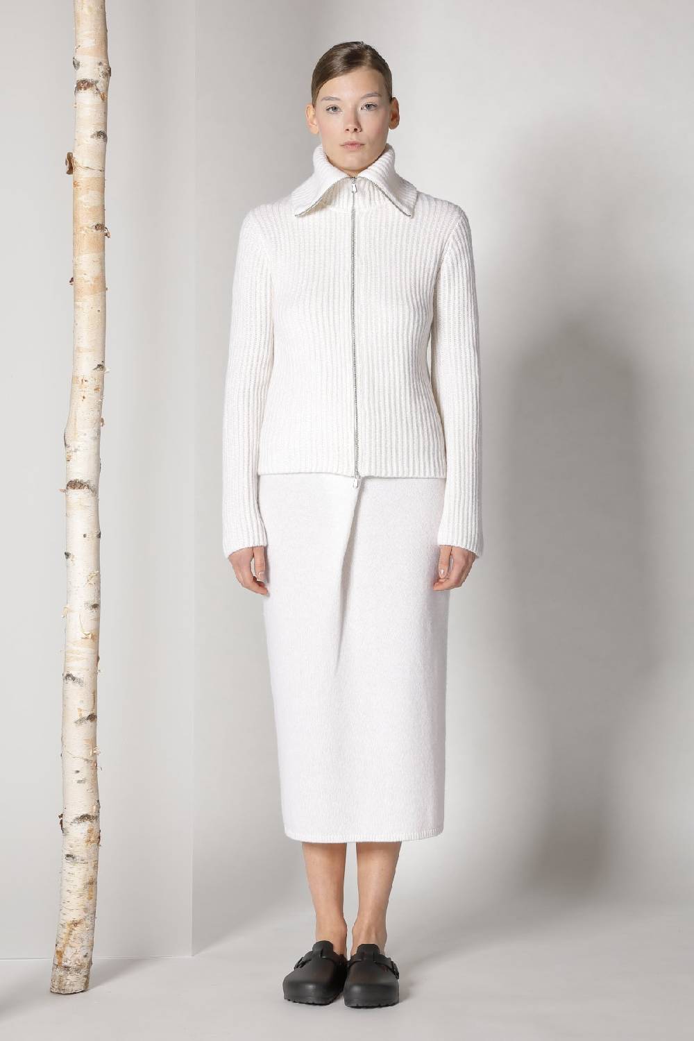 Sminfinity blurry ribbed zip-jacket + blurry crew top + blurry tulip skirt Nur noch ein Tag übrig