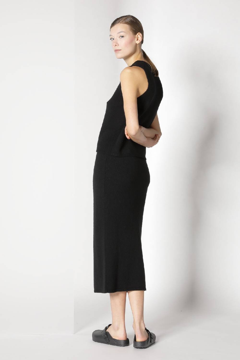 Sminfinity blurry ribbed zip-jacket + blurry crew top + blurry tulip skirt Riesige Rabatte