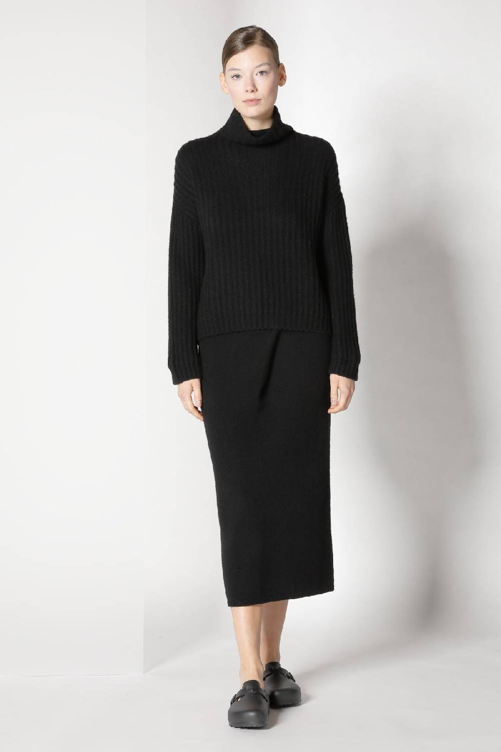 Sminfinity blurry triangle scarf + blurry ribbed turtleneck + blurry tulip skirt 50% Rabatt mit kostenlosem Versand