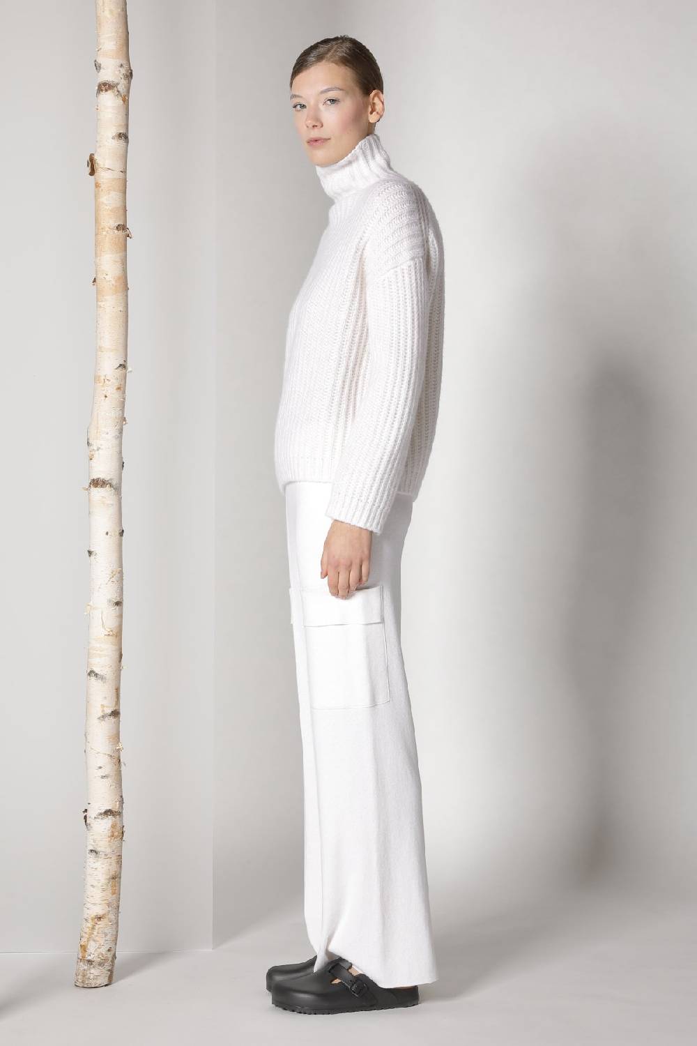 Sminfinity blurry ribbed turtleneck + cargo bellbottom pants Kostenloser Versand international