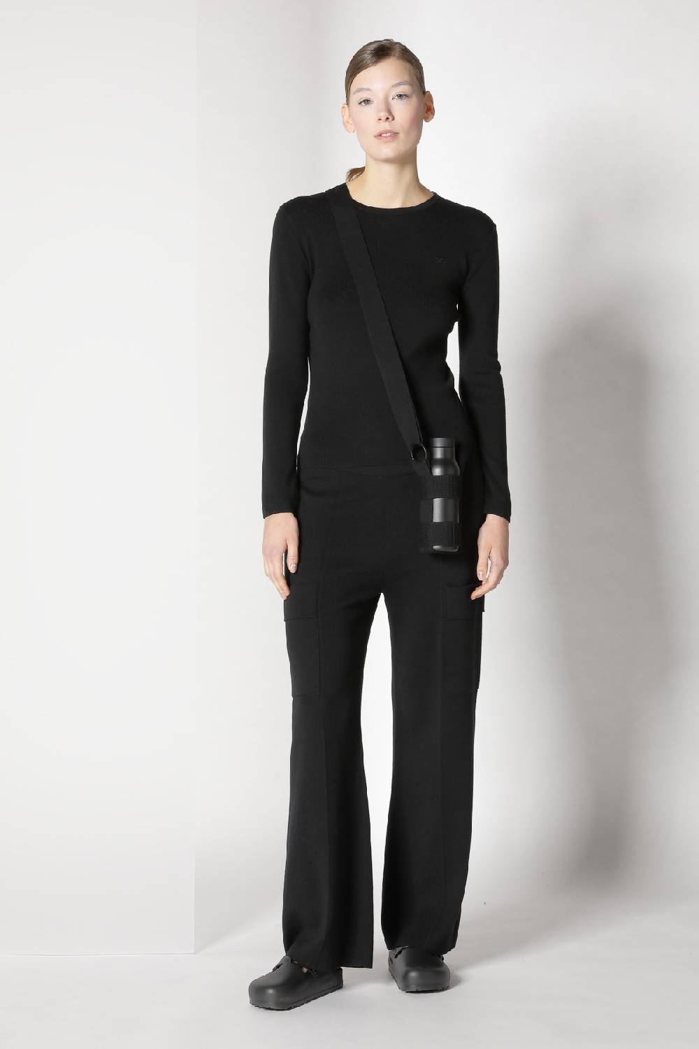 Sminfinity fitted crewneck + cargo bellbottom pants Fabrikladen