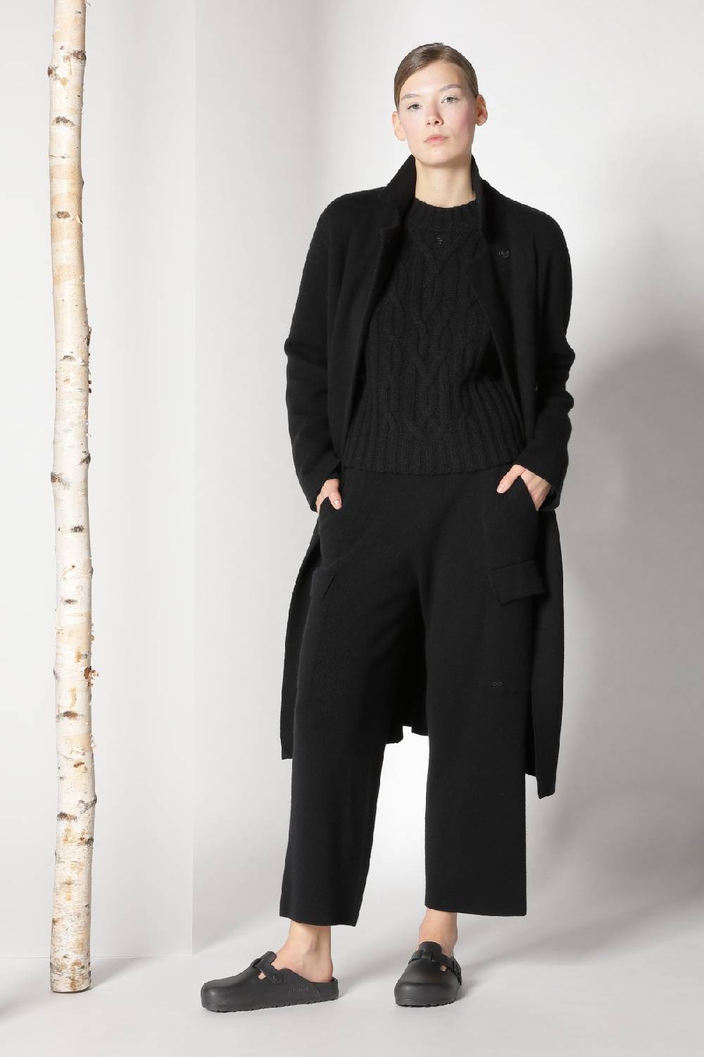 Sminfinity doubleface pea coat + chilly cable jumper + chilly cargo pants zollfrei